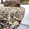 Landscape with Allegheny 3/4" decorative Allegheny River stone for sale near me in Lebanon PA.