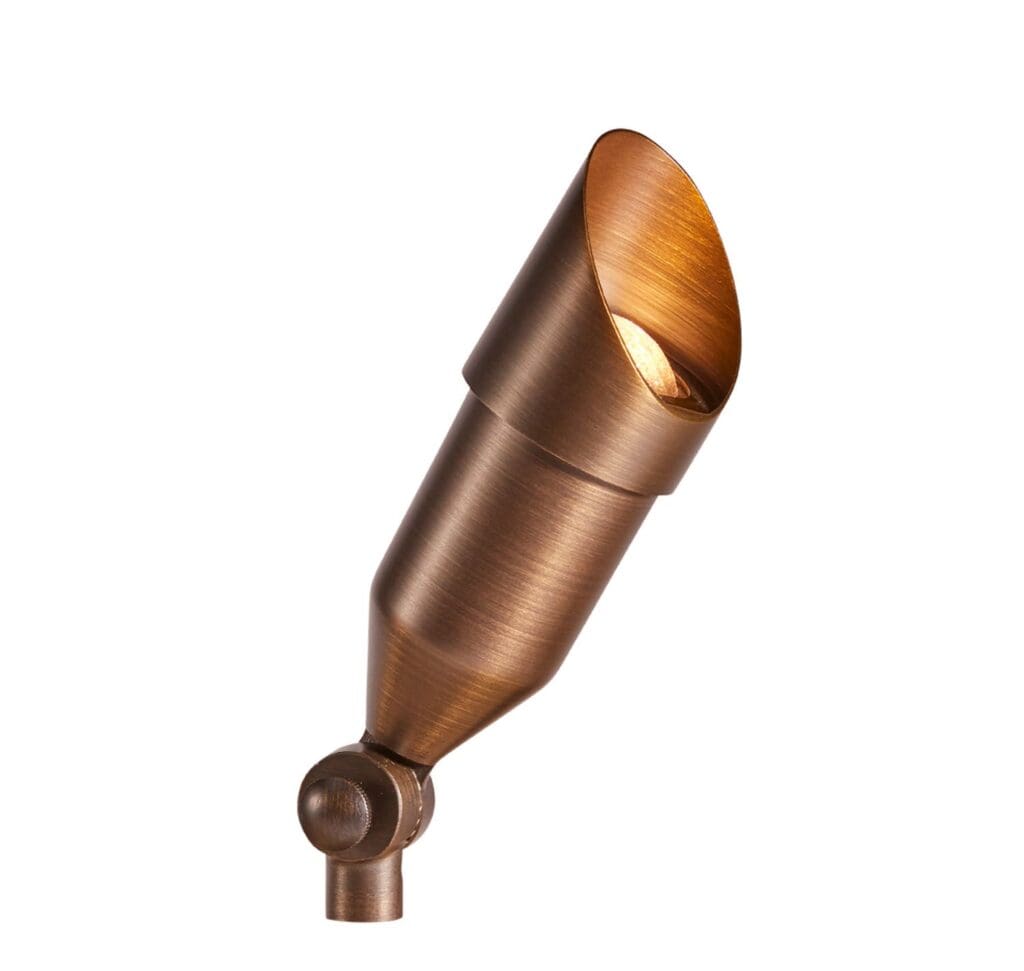 Alliance Outdoor Lighting BL205 LED spotlight uplight in brass/bronze