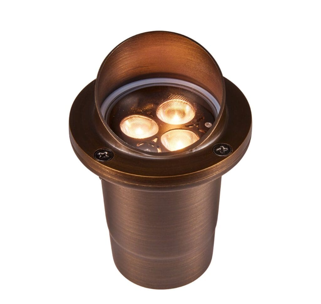 Alliance Outdoor Lighting GL100 LED Well light in brass/bronze