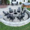 Serafina Fire Pit by Nicolock in Granite City Color