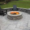 Belvedere Fire Pit by Nicolock in York Brown color