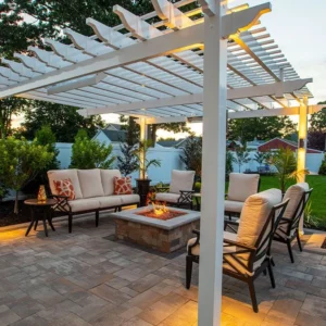 Verona Fire Pit by Nicolock in Westchester Color