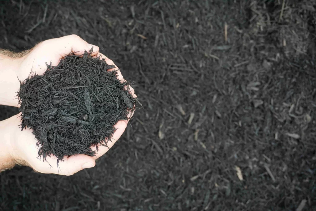 Bulk Jet Black Bark Mulch for sale near me in Lebanon PA.