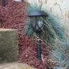 Landscape with Rustic Red decorative stone. Decorative Red stone for sale near me in Lebanon PA.