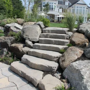 Irregular Steps by Nicolock in York Brown Color