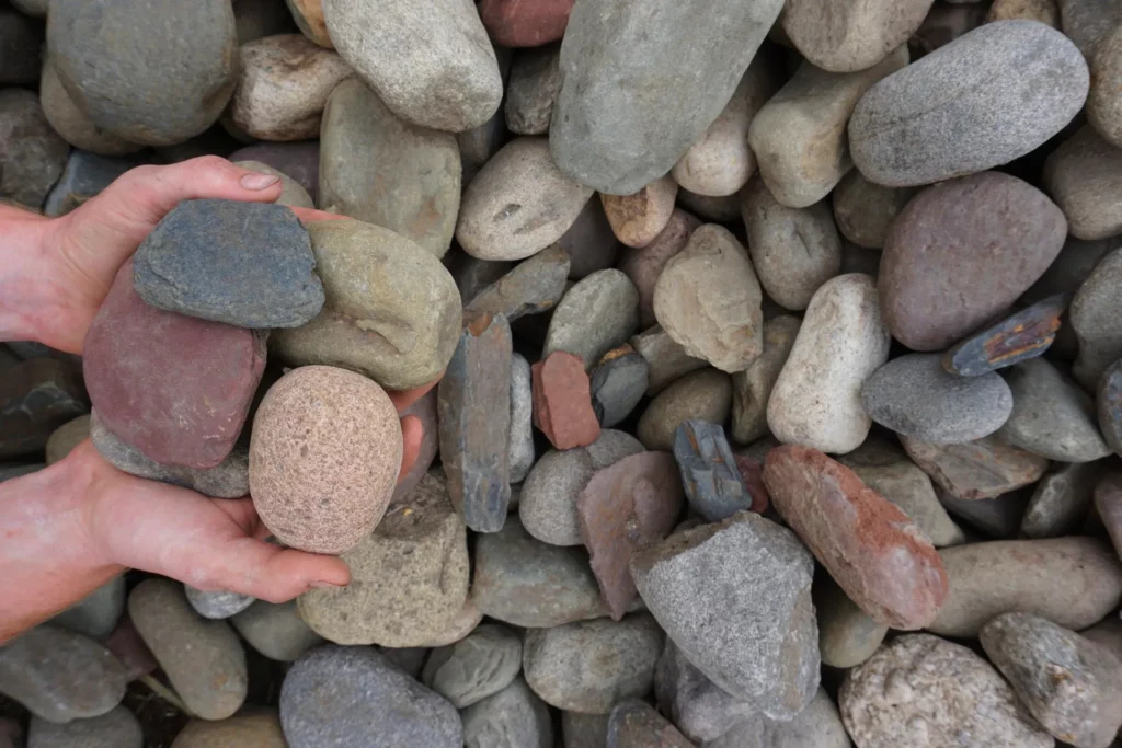 Bulk Shenandoah 3-5" Decorative River Stone for sale near me in Lebanon PA.