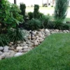 Landscape with Shenandoah 3-5" decorative stone. Decorative Shenandoah River stone for sale near me in Lebanon PA.