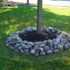 Landscape with Shenandoah 3-5" decorative stone. Decorative Shenandoah River stone for sale near me in Lebanon PA.