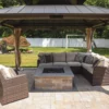 Verona fire Pit by Nicolock in Westchester Color