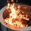 Inside of Lume Smoke-less fire pit