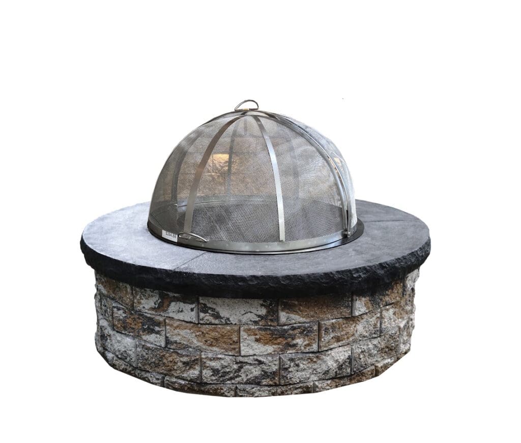 Fire Pit with stainless steel Spark Screen