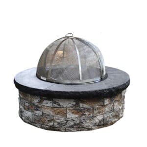 Fire Pit with stainless steel Spark Screen
