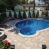 Mosaic paver by Nicolock in Granite City color