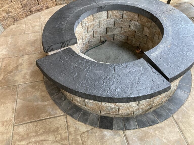 Fire Pit Cap in Charcoal Color