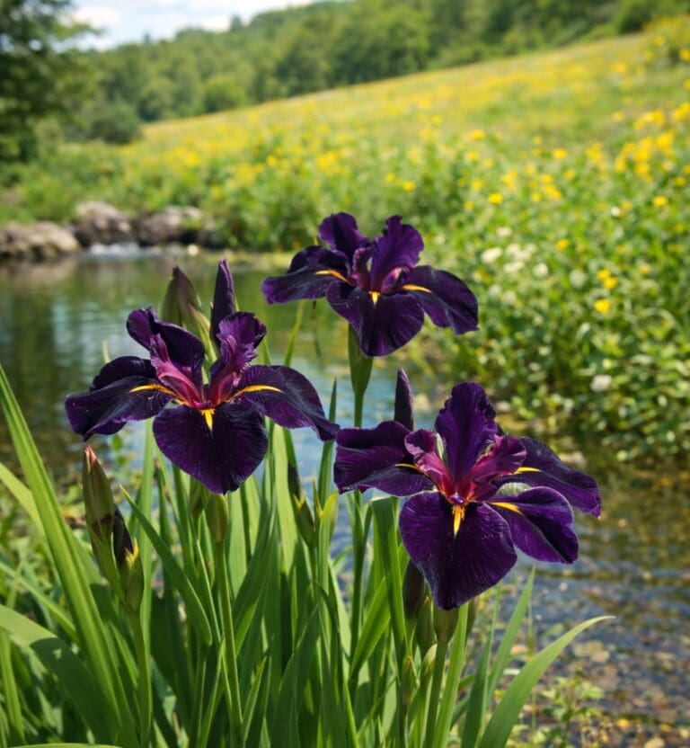 Black Gamecock Iris