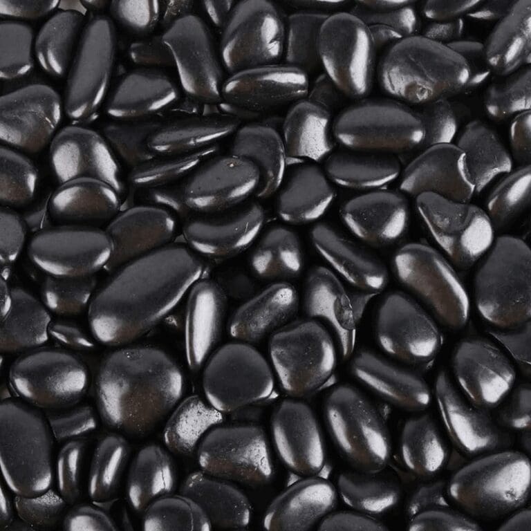 Black Polished Pebbles