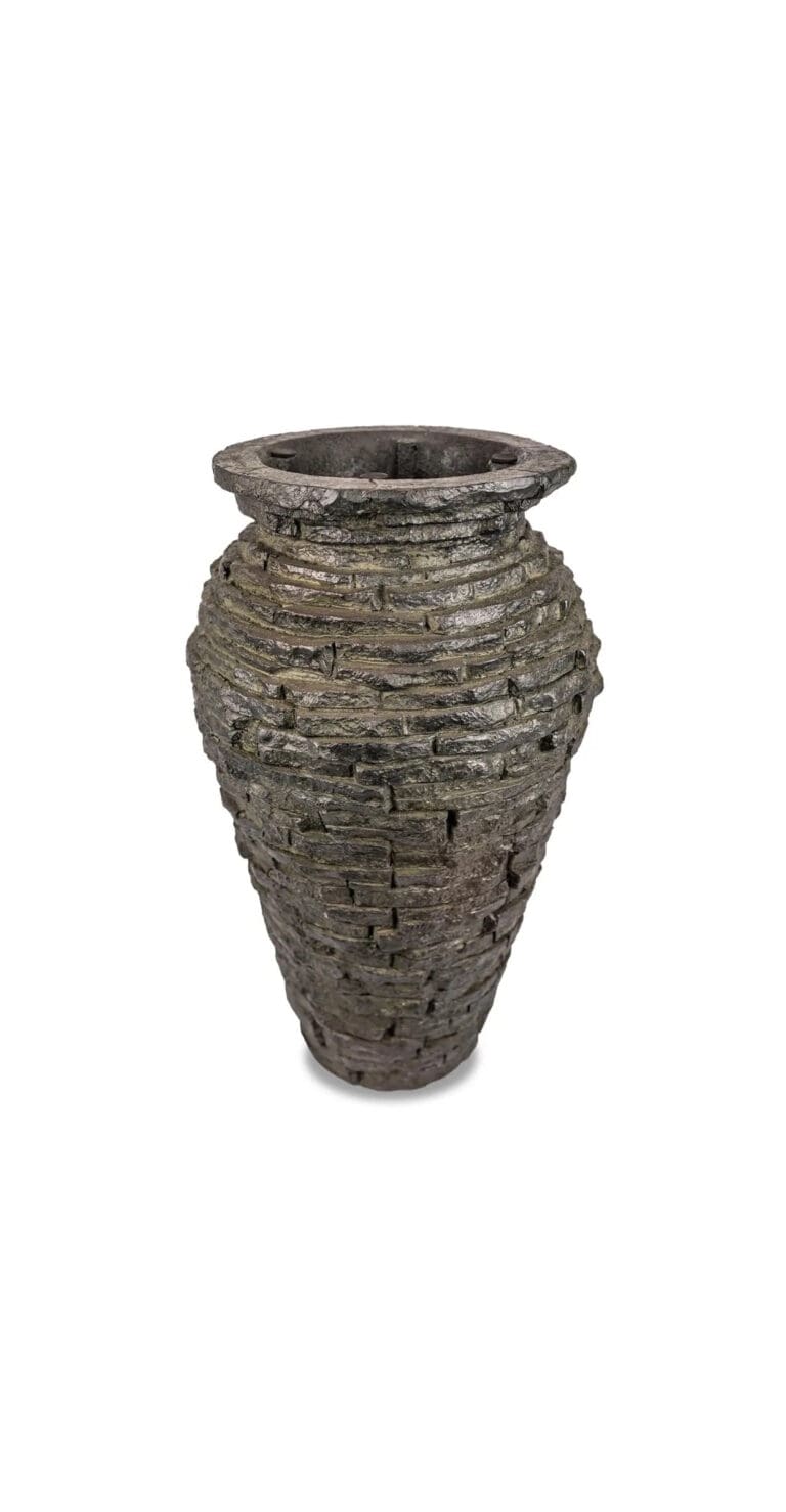 Stacked Slate Urn