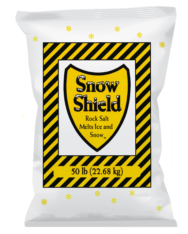 bags & pallets ofsnow shield rock salt & ice melt